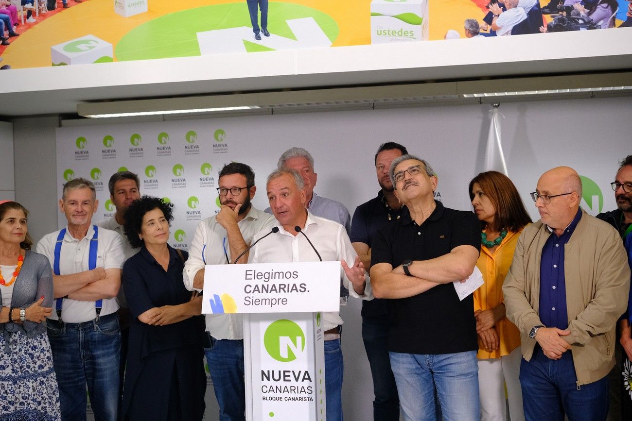 Luis Campos valora los resultados obtenidos por Nueva Canarias en los comicios del 23J