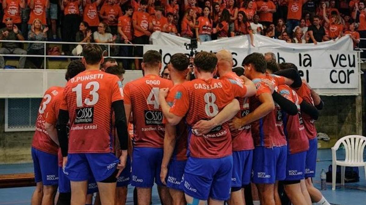L’equip palafrugellenc, en un partit al Garbí Arena.