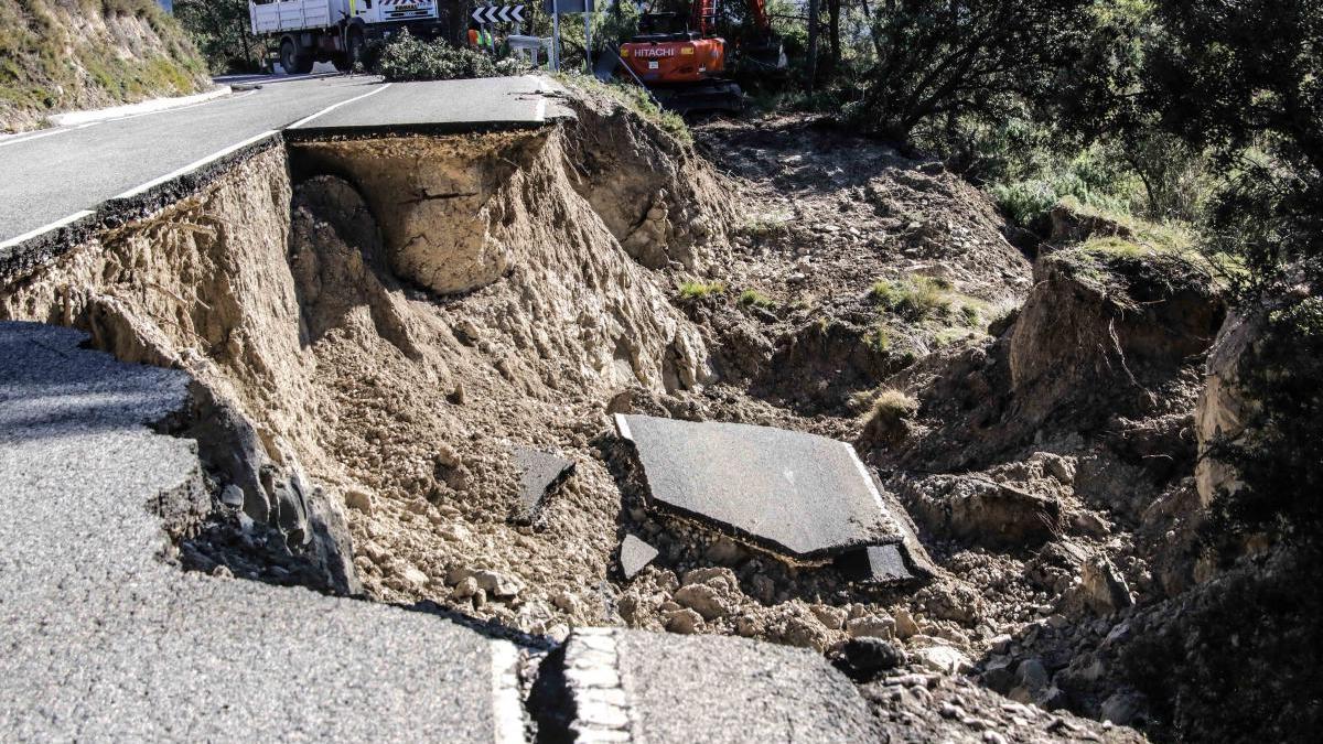 Daños causados por la borrasca Gloria en la provincia de Alicante.