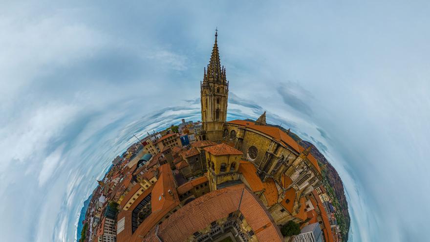 Imágenes de la Catedral de Oviedo tomadas por el dron de Iñaki Terán