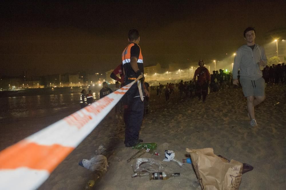 Así transcurrió la noche y amanecieron las playas