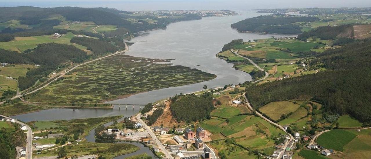 Vista aérea de Vegadeo.