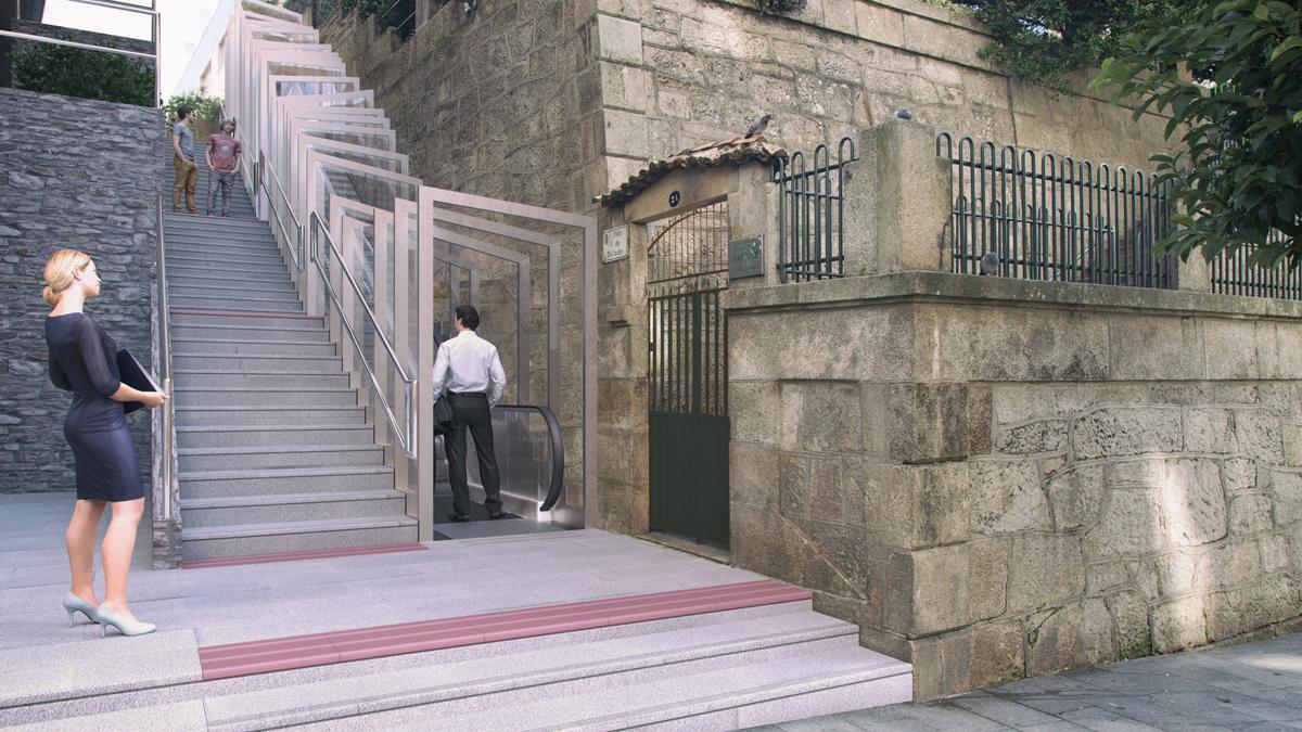 Escalera de la calleTalude