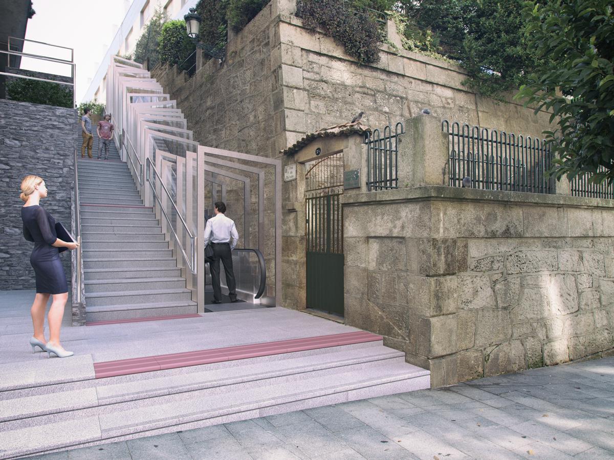 Escalera de la calleTalude