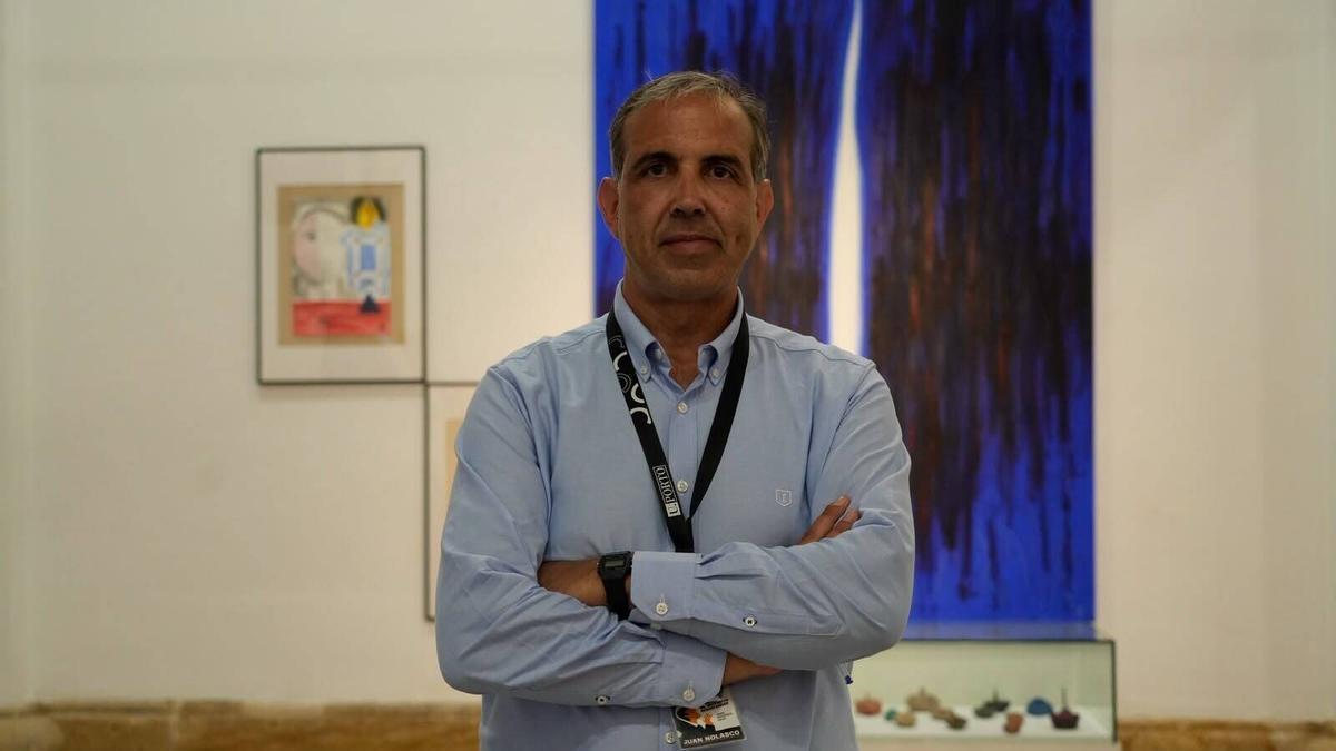 Juan Nolasco en Zamora antes de impartir su conferencia “Eclipses a lo largo de la historia: miedo, mito y ciencia”.