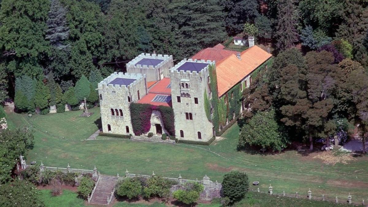 Vista aérea del Pazo de Meirás, en la localidad de Sada (A Coruña).