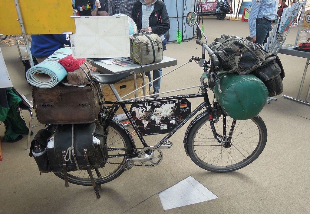 La bicicleta con la que recorrió el mundo Heinz Stuckle