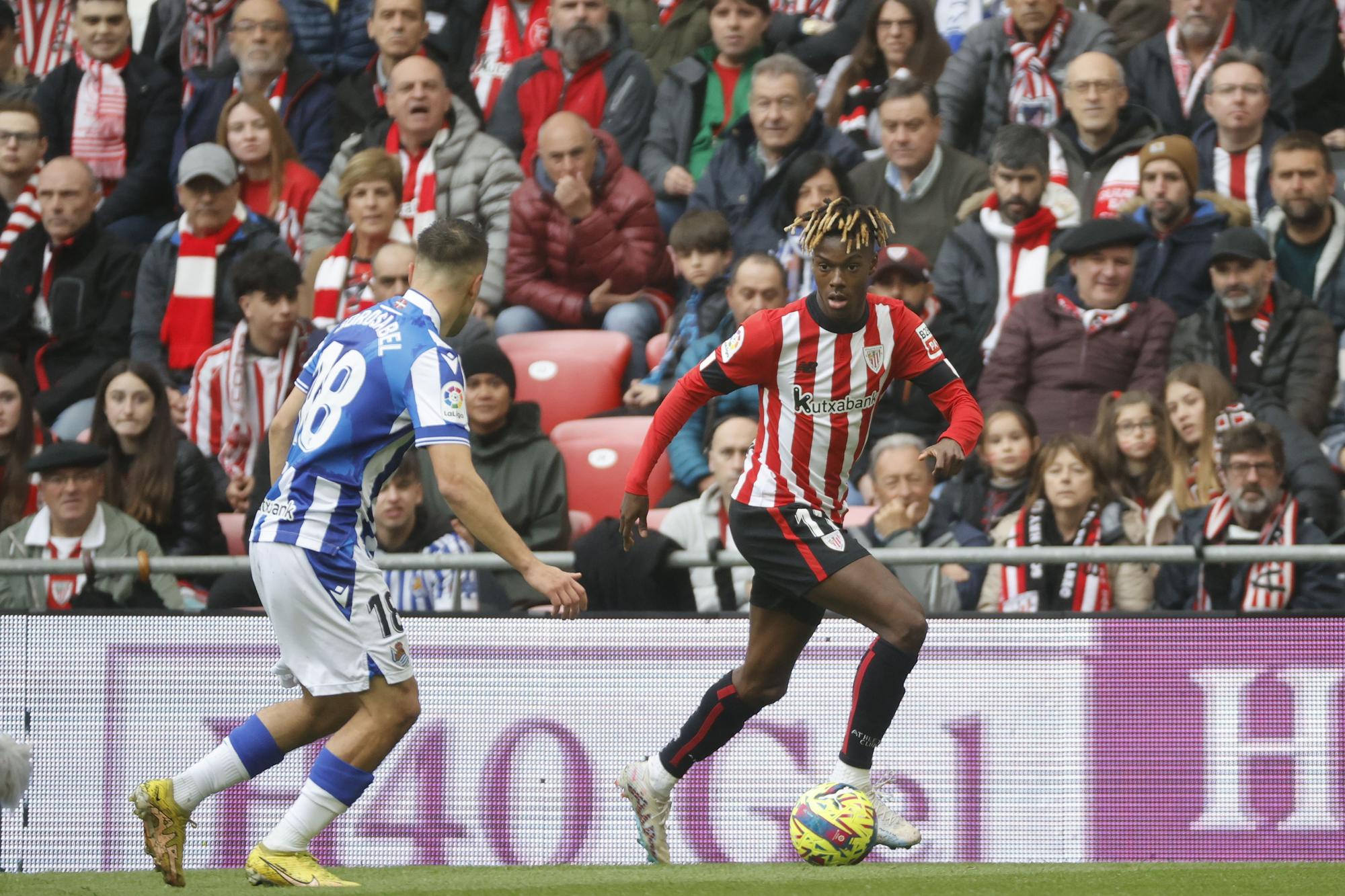 1-0. Iñaki Williams plasma la superioridad del Athletic en la primera parte