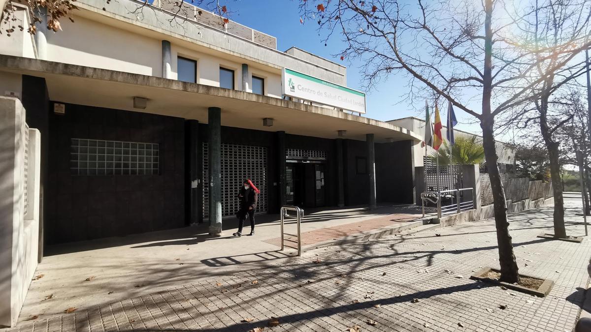 Centro de salud de Ciudad Jardín, esta mañana.