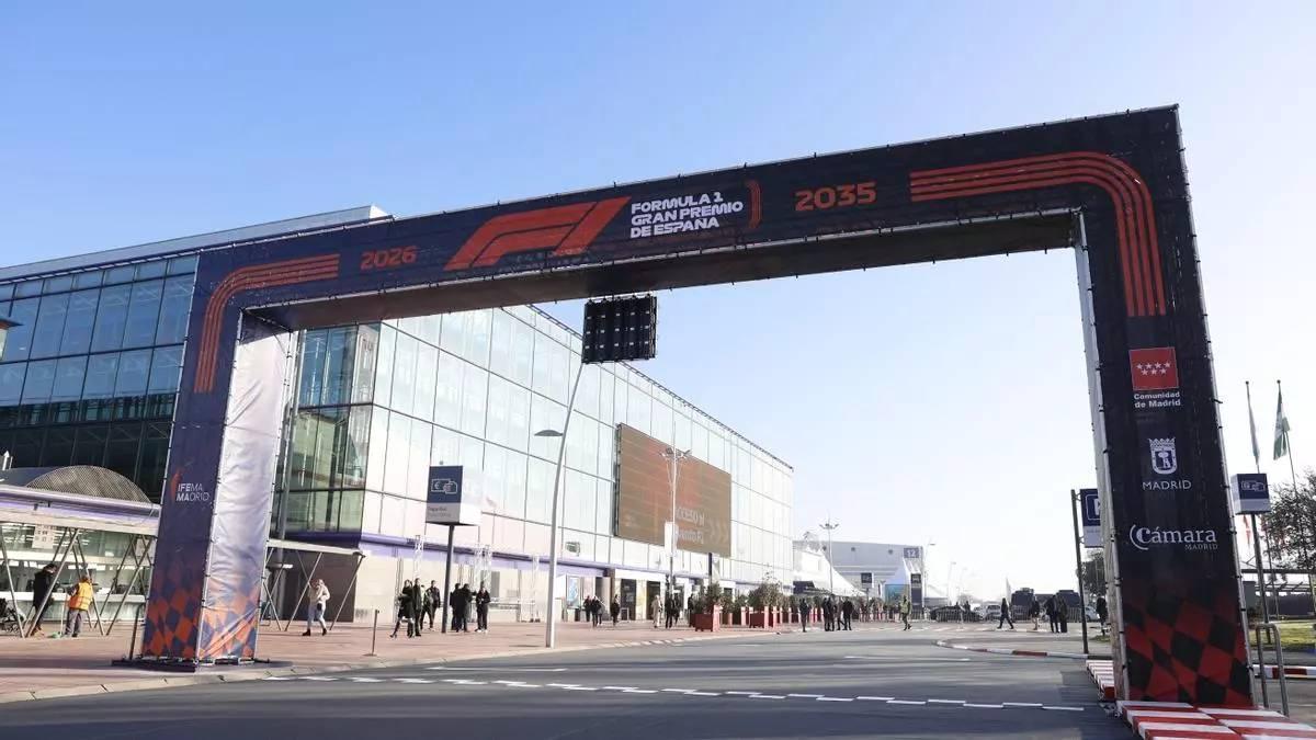 Cartel que anuncia el Gran Premio de España de Fórmula Uno.