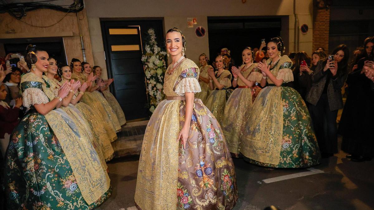 Espolín Fallera Mayor de València de color "Terreta" de Carmen Prades