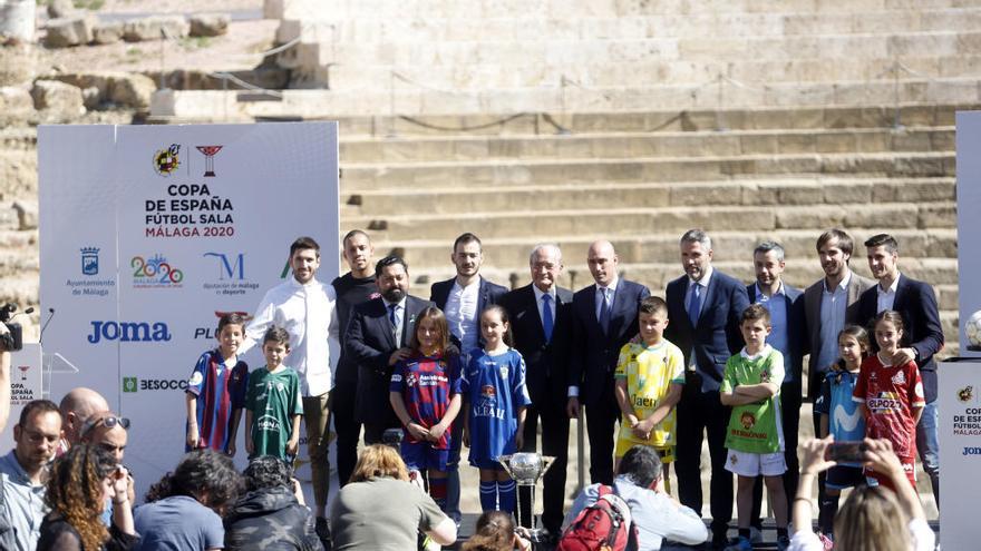 Presentación de la Copa de España de Fútbol Sala en el Teatro Romano