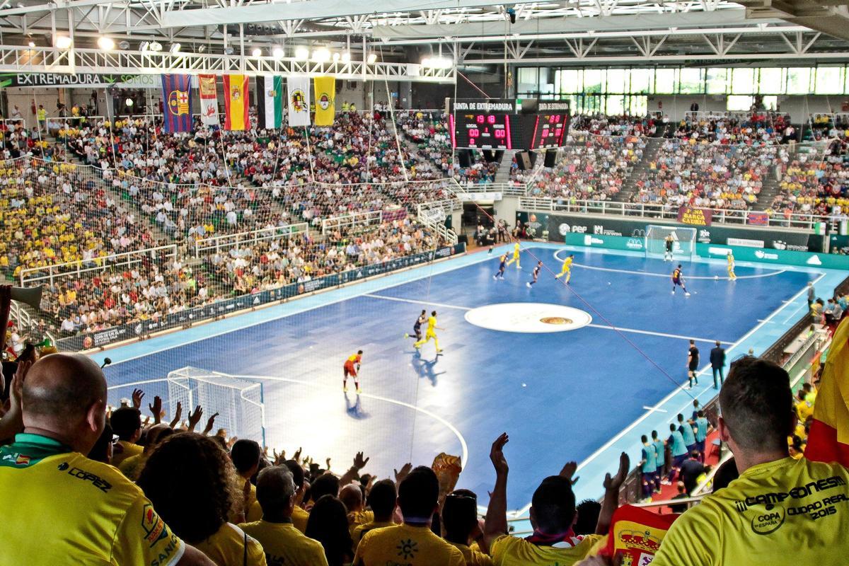 Aspecto del Multiusos durante la final de 2018 entre Jaén y Barcelona.