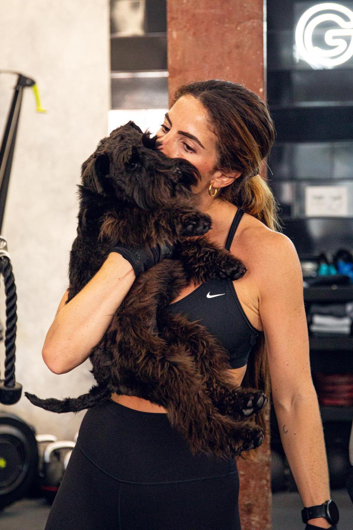 Covadonga y Matcha tras el entrenamiento.