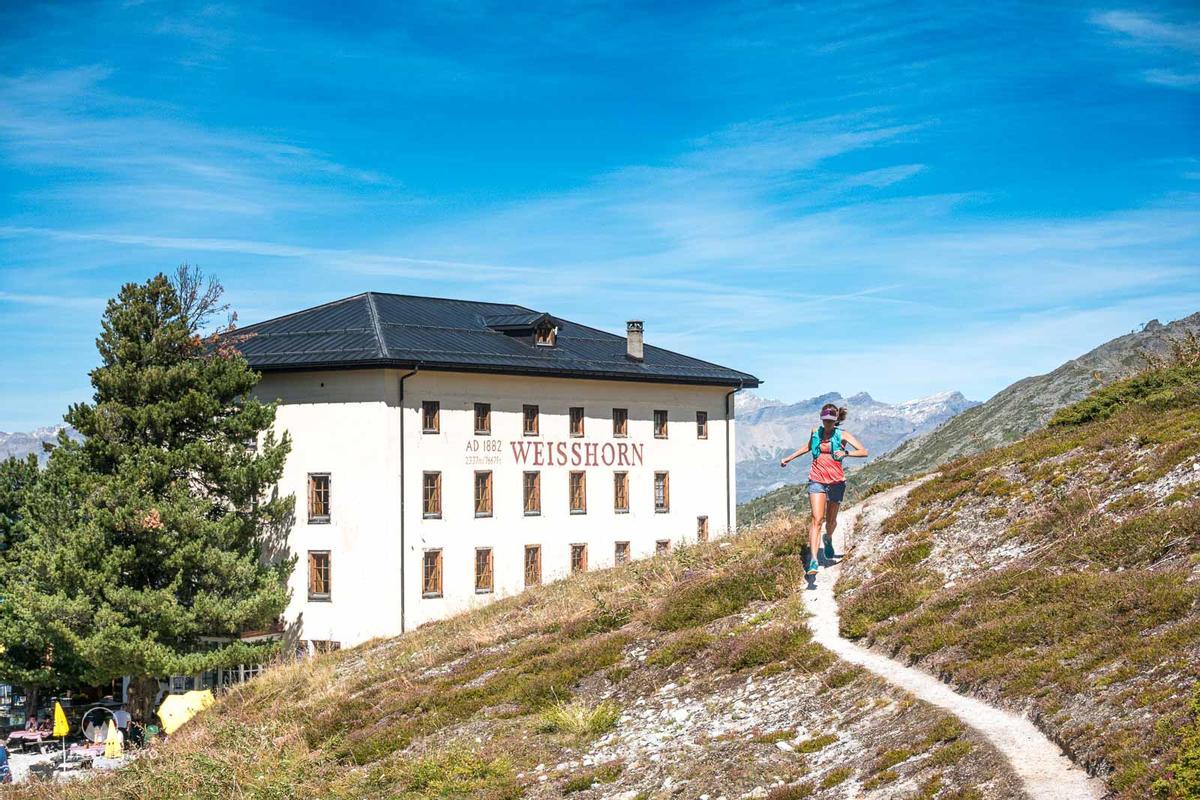 Imagen del hotel Weisshorn a 2.337 metros sobre el nivel del mar