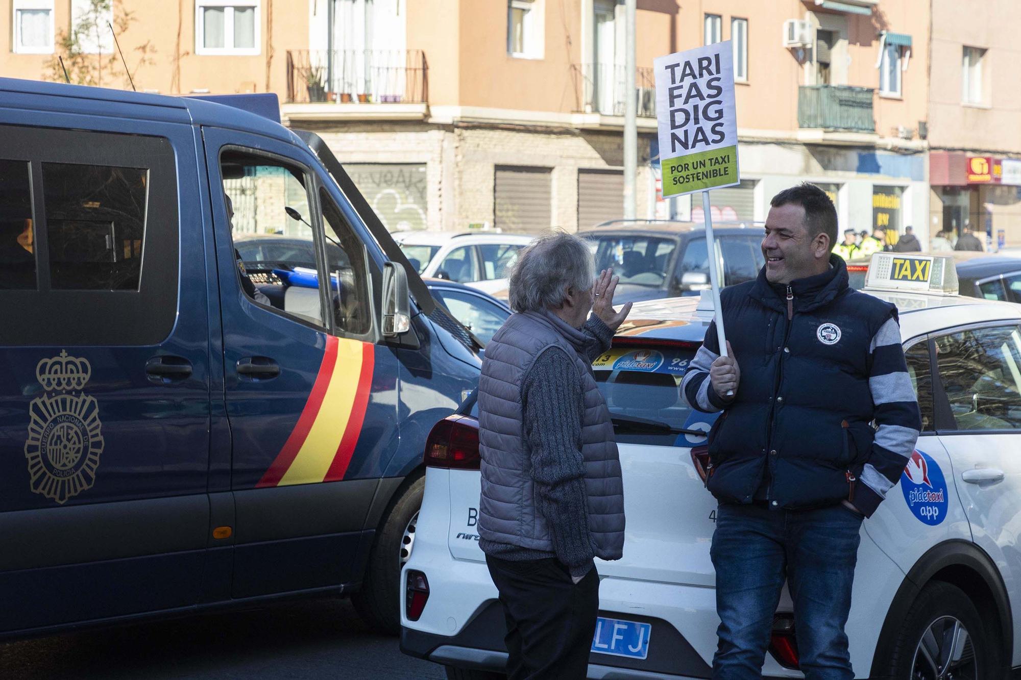 Concentración de taxistas