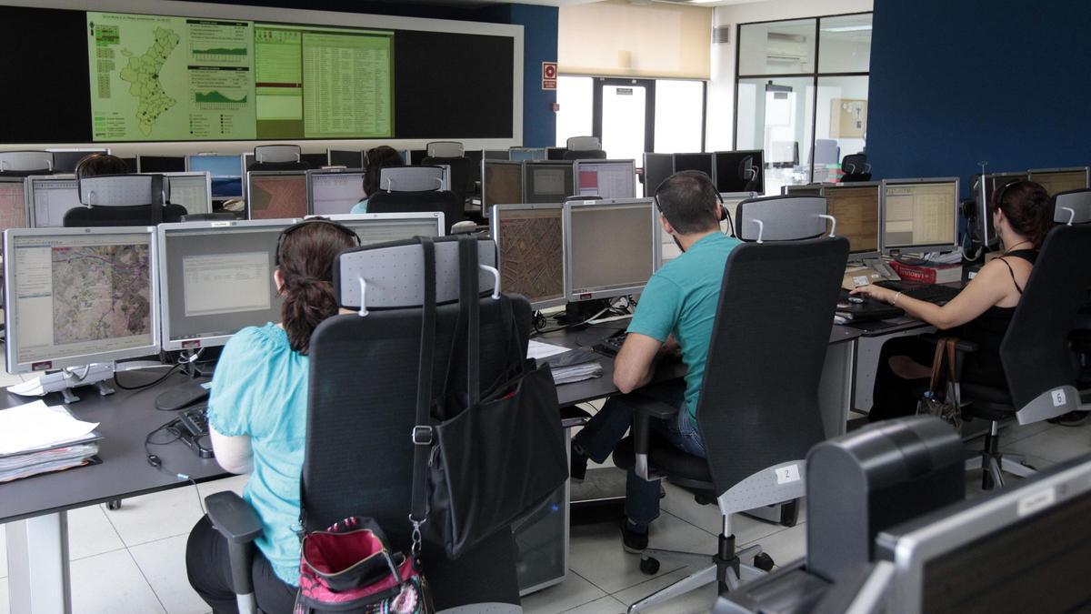 Centro de Coordinación de Emergencias de l'Eliana en una imagen de archivo.