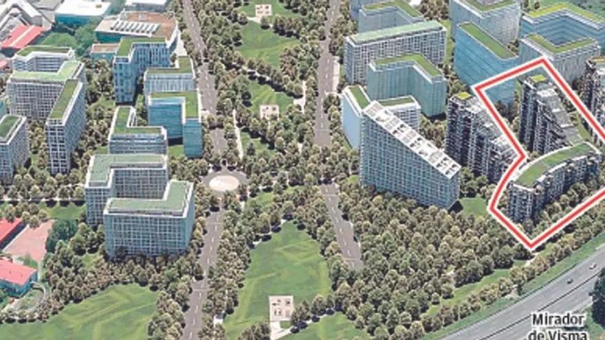 Luz verde a la ordenación para unos 200 pisos en dos edificios en Visma