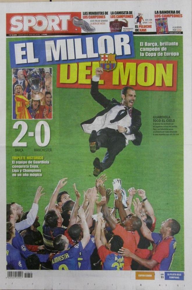 2009 - El Barça de Guardiola conquista la Champions y hace historia alzándose con el triplete