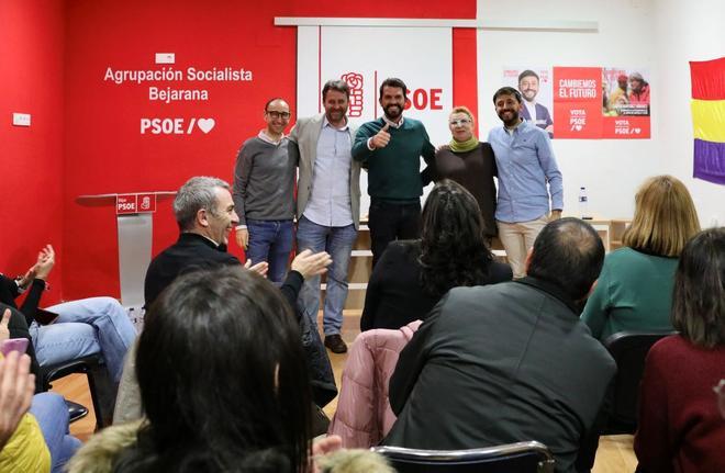 FOTOGALERÍA | Cotrina, líder del PSOE en Cáceres, en el acto político celebrado este jueves en Béjar