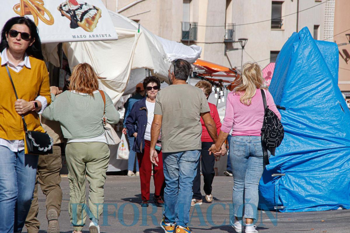 El viento obliga a suspender la Fira de Tots Sants de Cocentaina