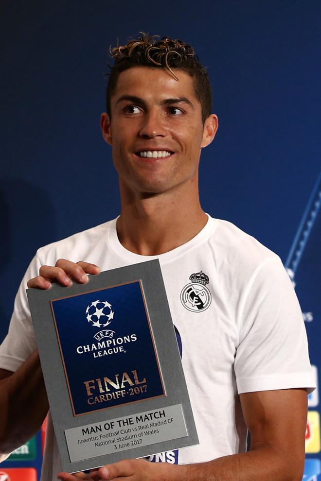 Cristiano Ronaldo en la final de la Champions, antes del cambio de look