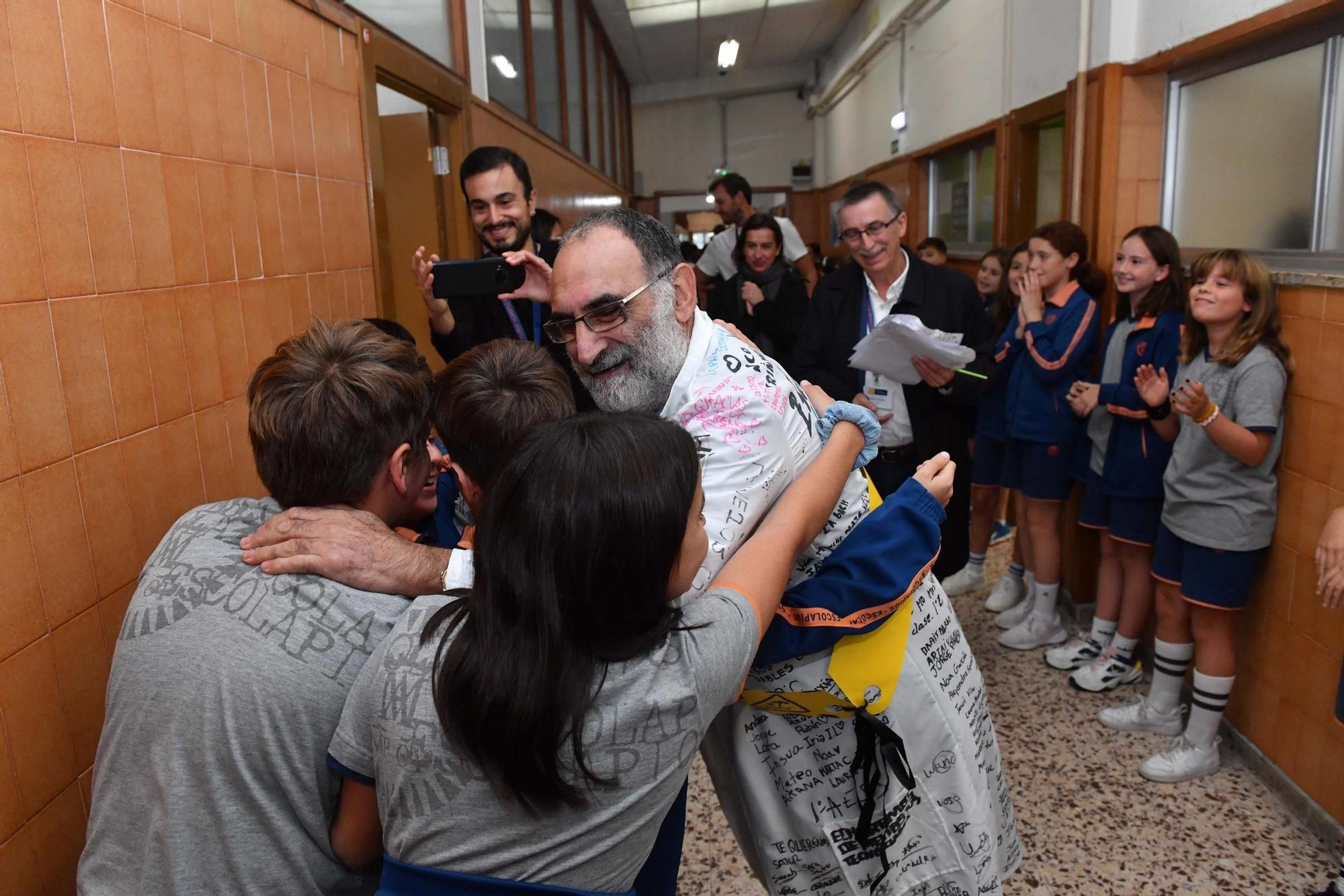 Emotiva despedida de Calasanz a 'Satur', profesor durante 46 años
