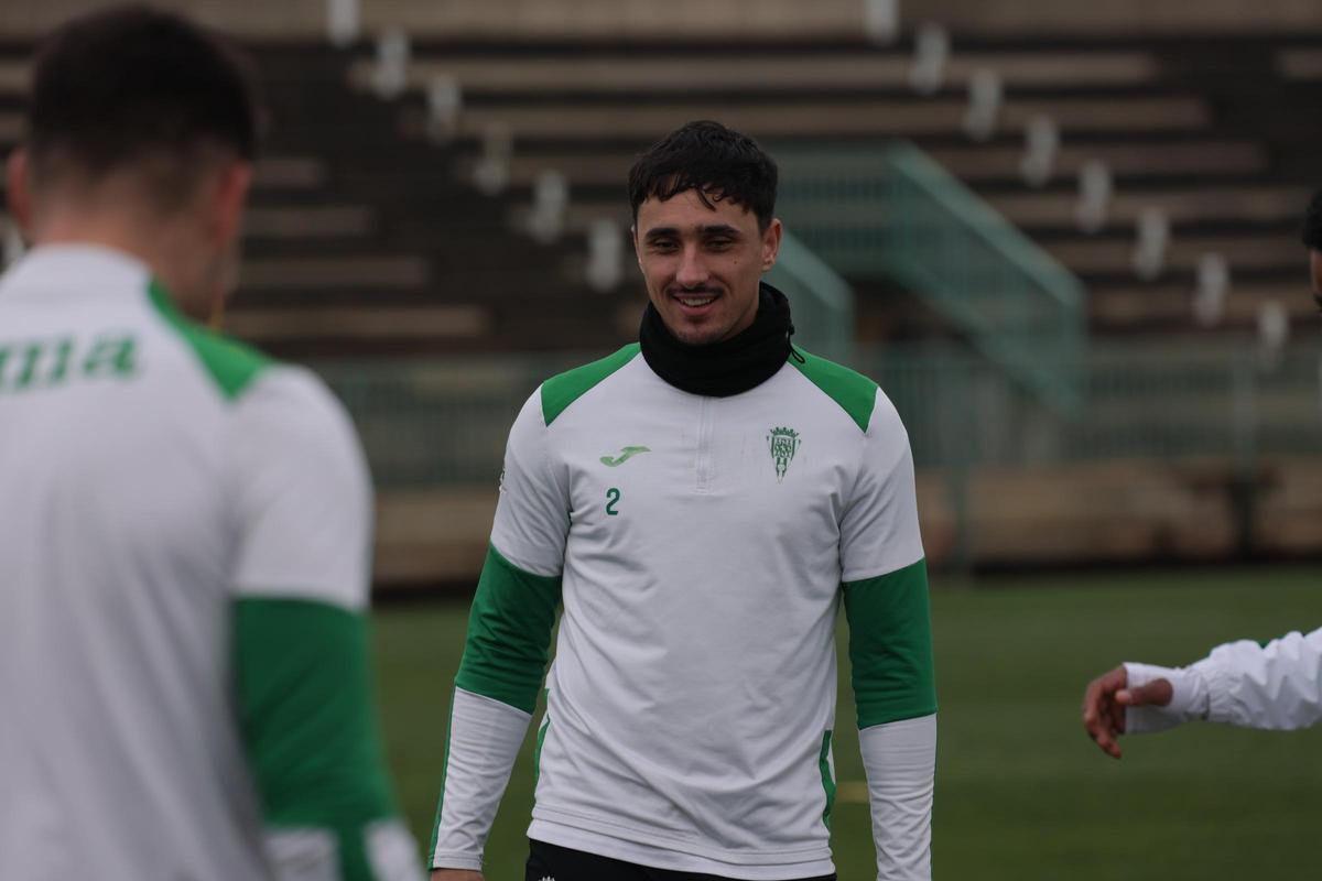 Ignasi Vilarrasa, sonriente durante un entrenamiento en la Ciudad Deportiva.