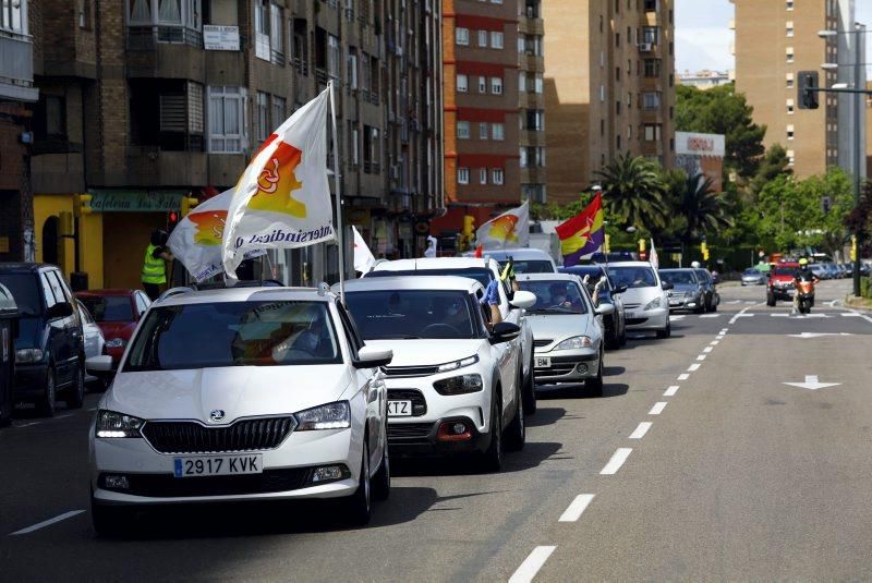 La caravana de Intersindical recorre Zaragoza el 1 de mayo