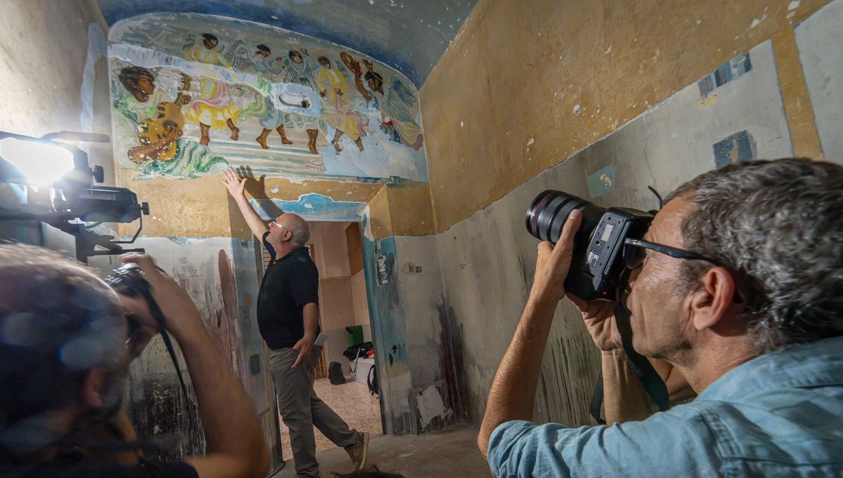 presentación de los resultados del proceso de conservación y restauración de las pinturas murales de la ‘Capilla Gitana’ en la prisión Modelo de Barcelona