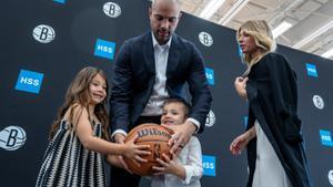 Jordi Fernández, este miércoles en su presentación con los Nets.