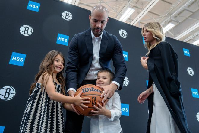 Jordi Fernández, este miércoles en su presentación con los Nets.