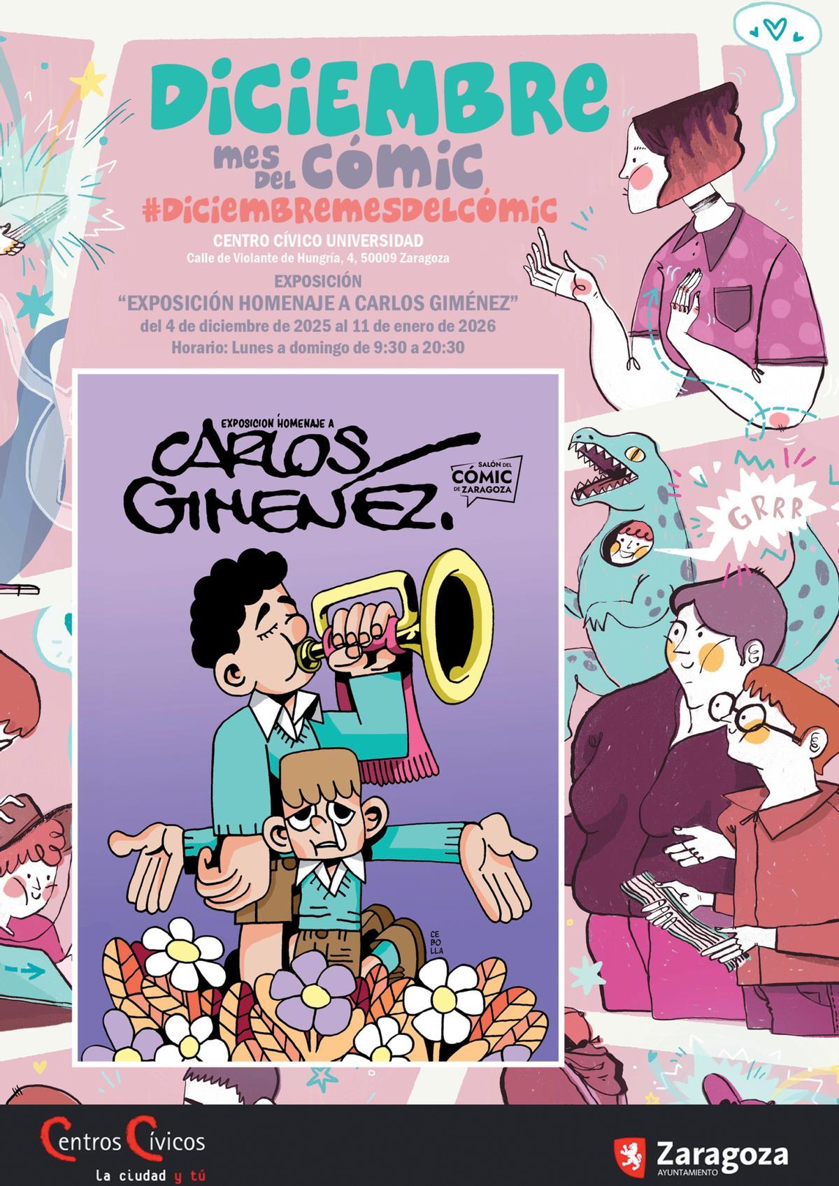 Cartel de la exposición en el Centro Cívico Universidad