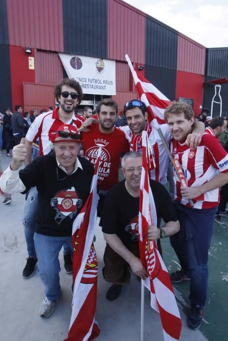L'afició del Girona FC a Reus.