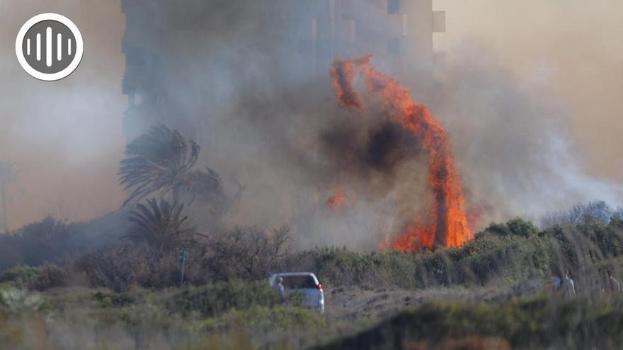 El fuego amenaza el pulmón verde de València
