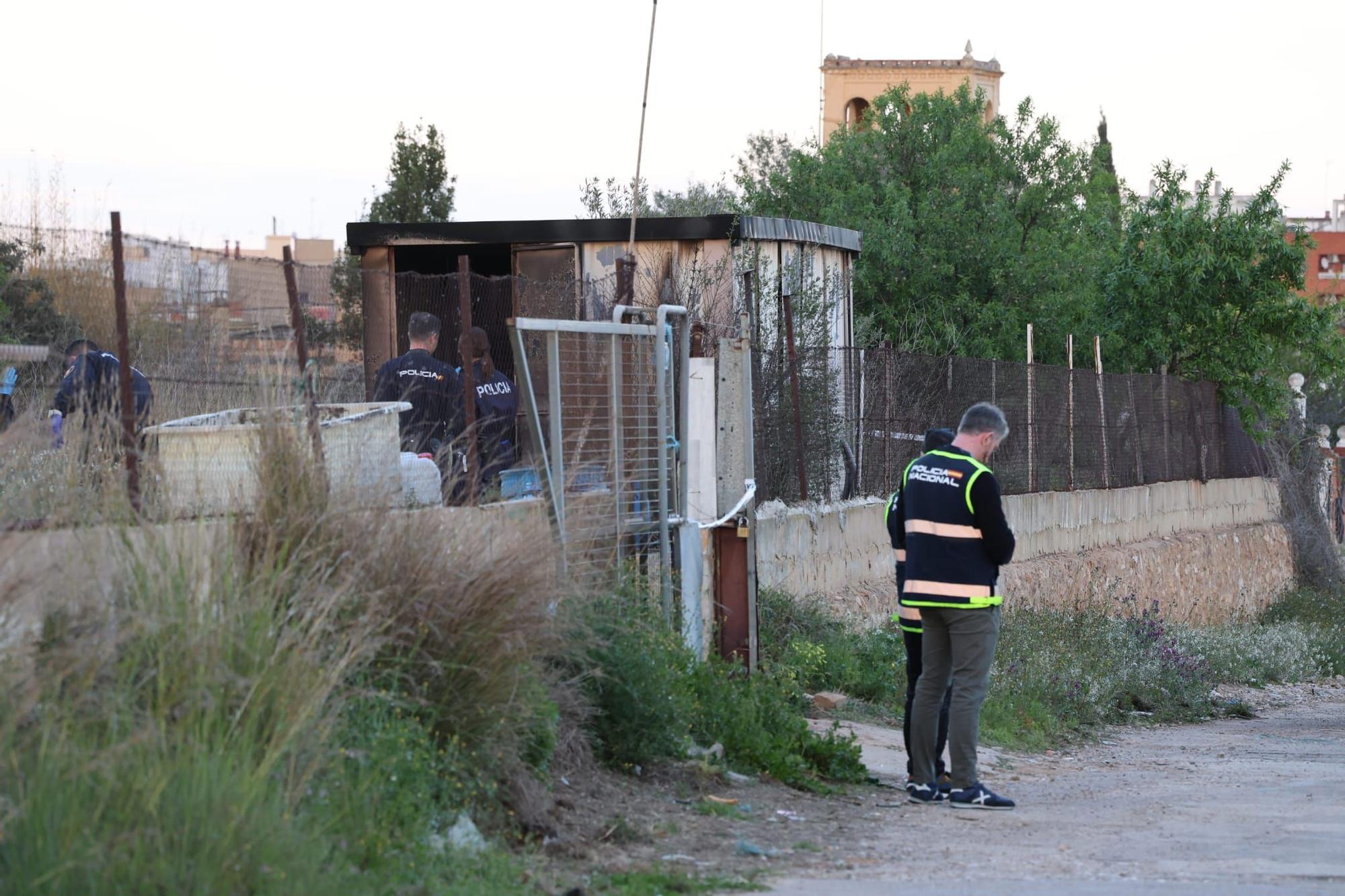 Investigan la muerte de un hombre en el incendio de la caseta de obra donde vivía en Torrent