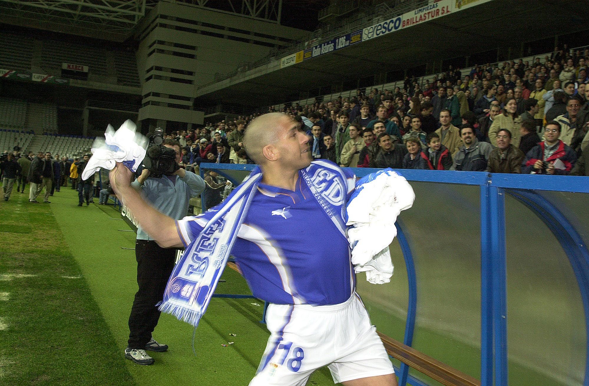 El paso de Collymore por el Oviedo, en imágenes