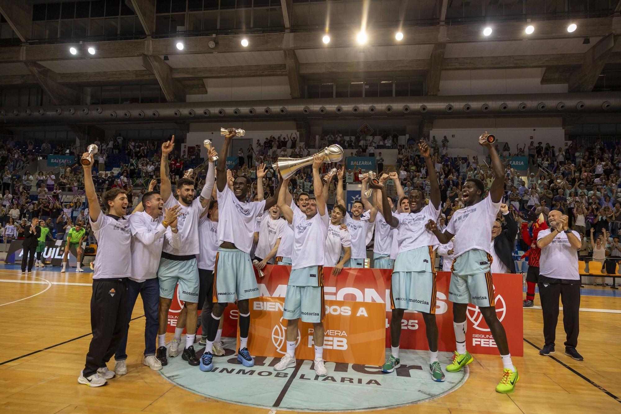 Así ha sido la fiesta del Palmer Basket Mallorca Palma tras ascender a Primera FEB