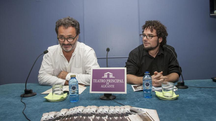 Francisco Sanguino y Dani Simón, durante la rueda de prensa de hoy