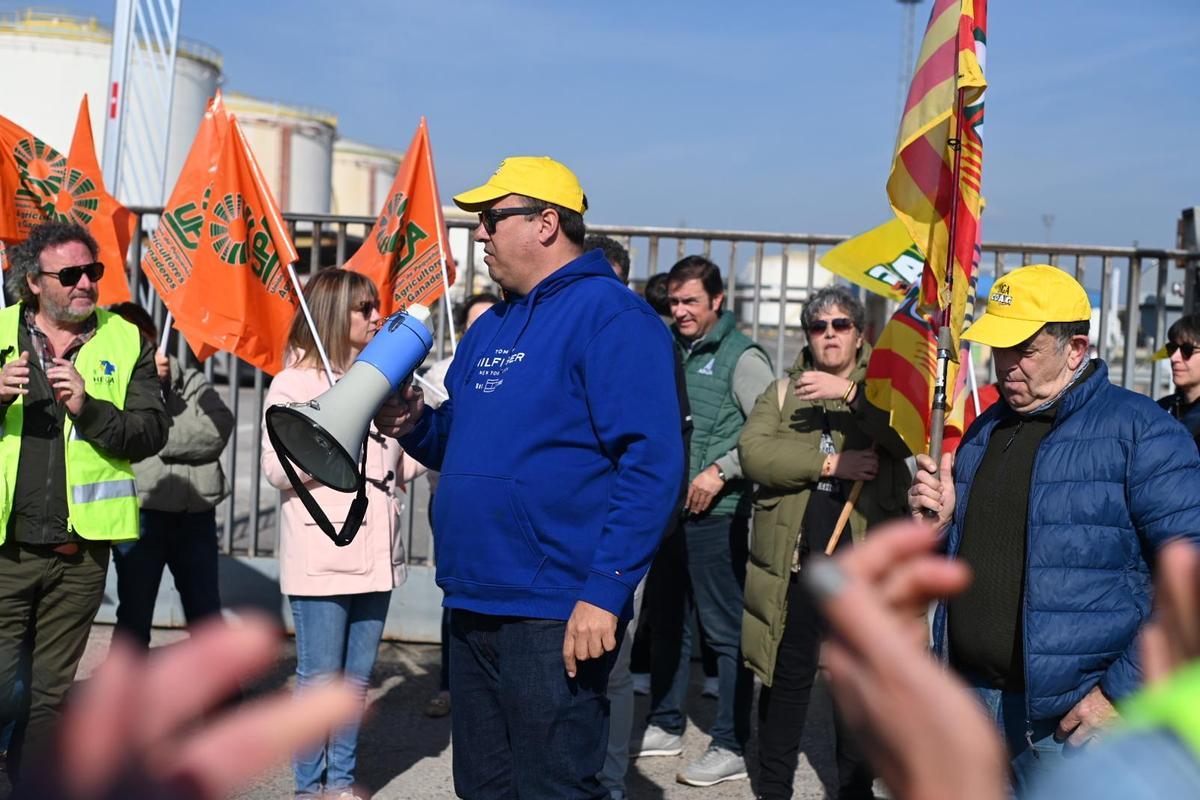 En imágenes I Protesta de los agricultores en Zaragoza