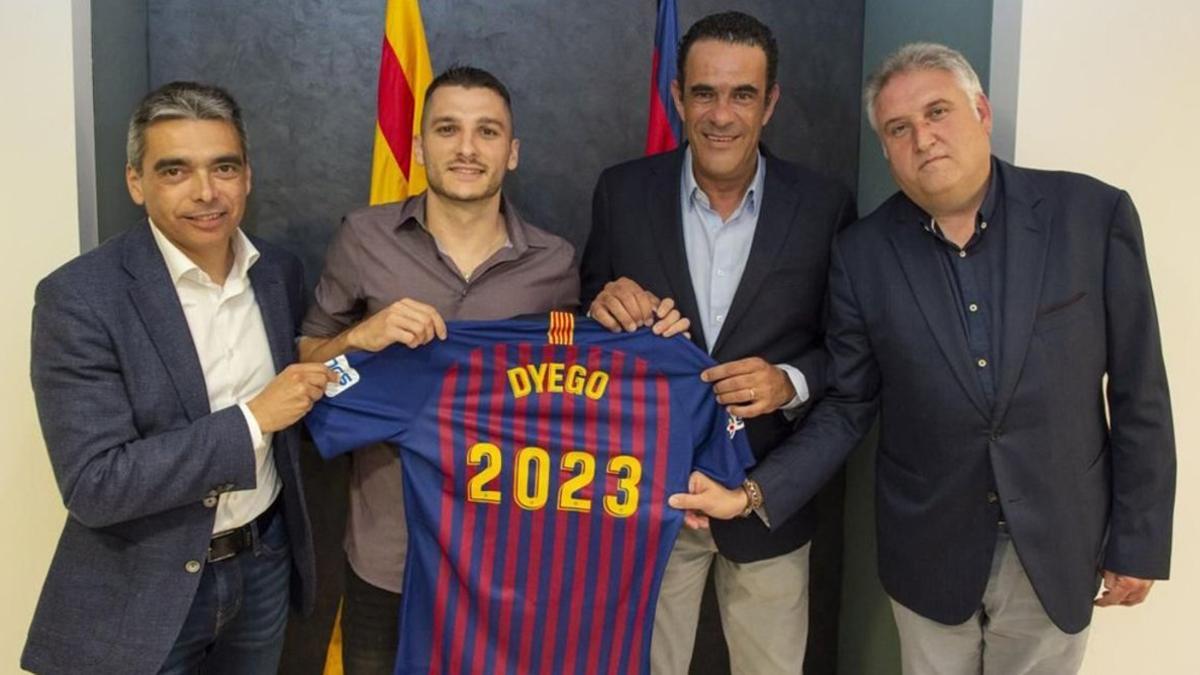 Dyego seguirá en las filas del Barça Lassa hasta junio de 2023
