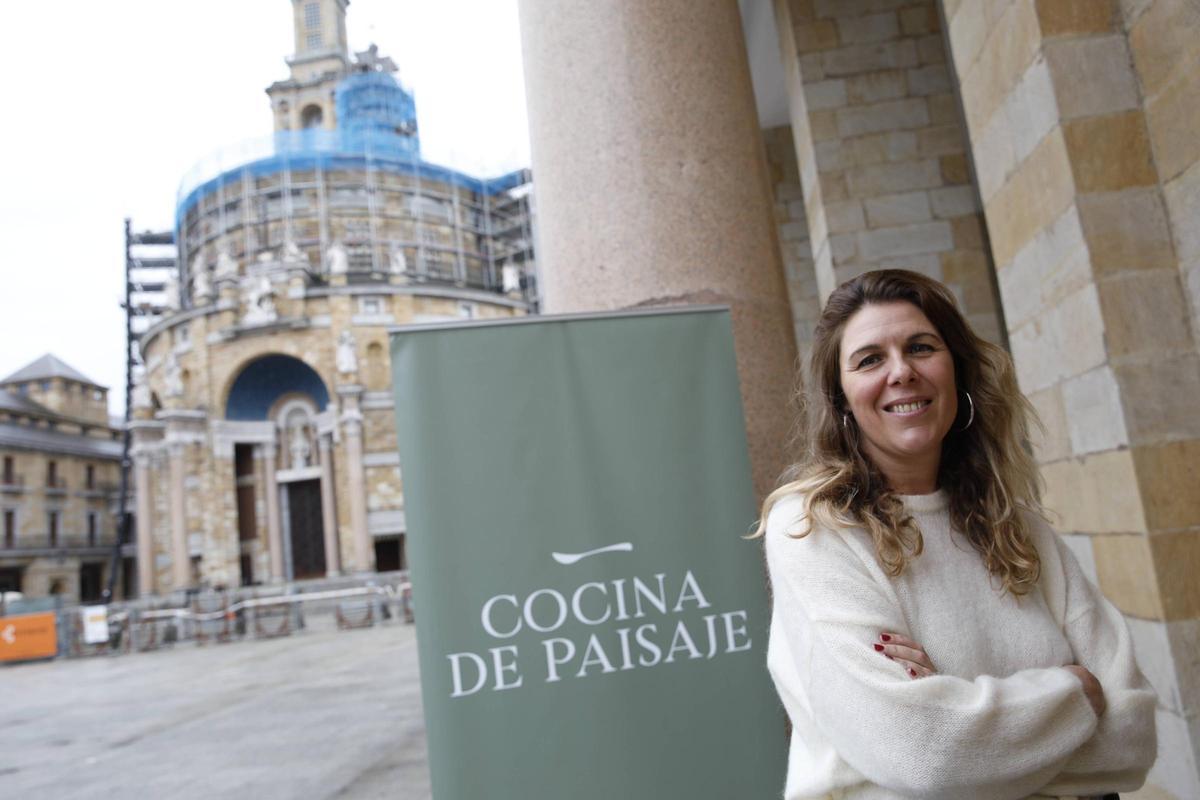 María Ritter, en Gijón, durante una pasada visita.