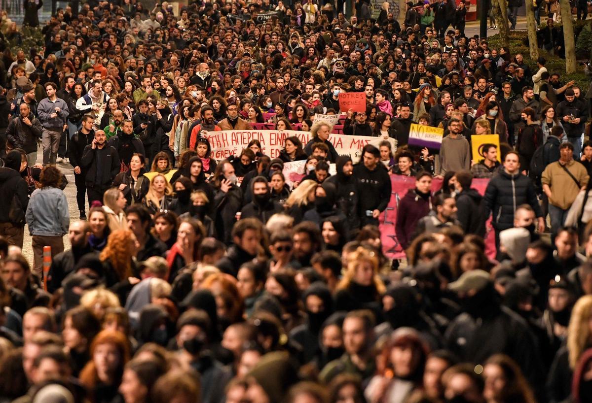 8M Celebración del Día internacional de la mujer en el mundo, Atenas