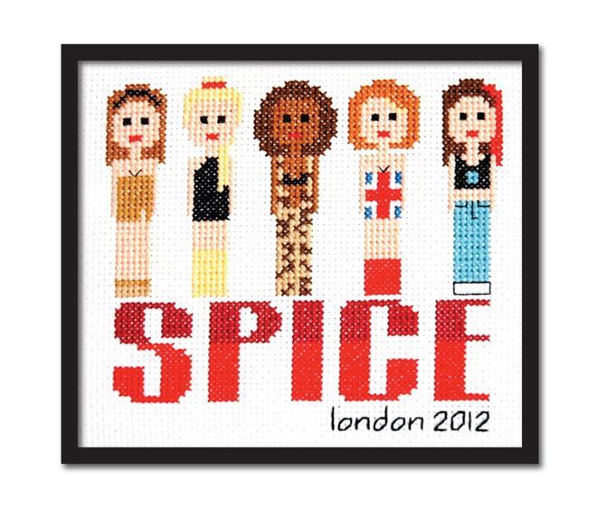 Spice Girls en punto de cruz