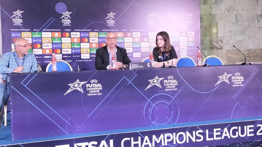 Vadillo: &quot;Felicito a mis jugadores porque han hecho un partidazo, han dejado la bandera del Palma Futsal muy alta&quot;