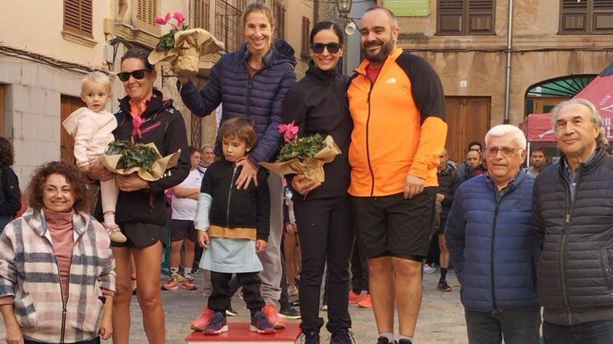 Podio femenino del Memorial Miquel Amengual en Pollença