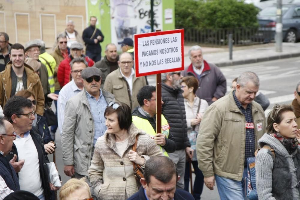 Manifestación por unas pensiones dignas en Murcia