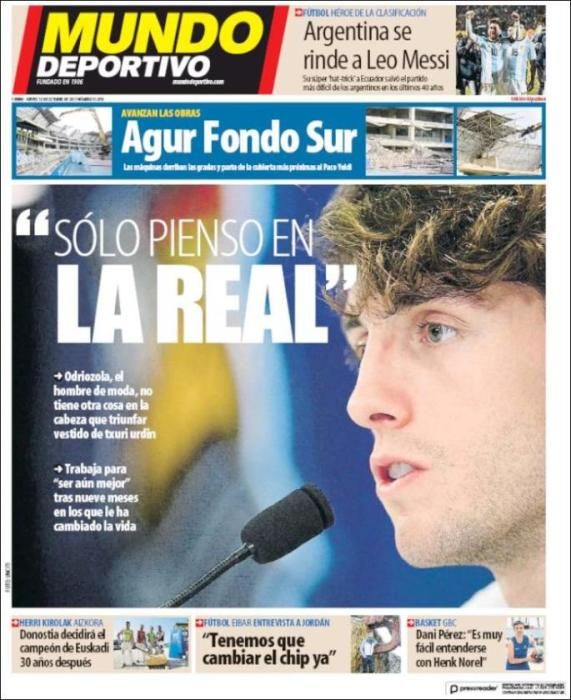 Estas son las portadas deportivas de hoy, 12-O