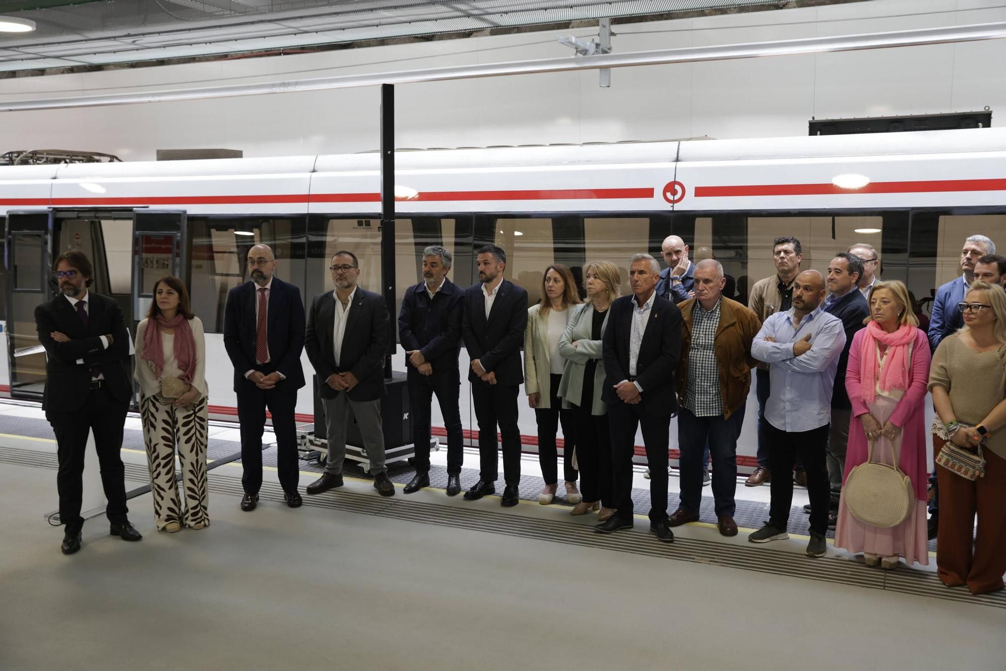 Así fue la inauguración del soterramiento de Langreo