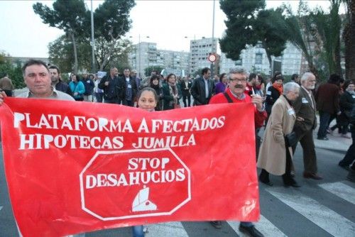 Manifestación en Murcia por la dación en pago